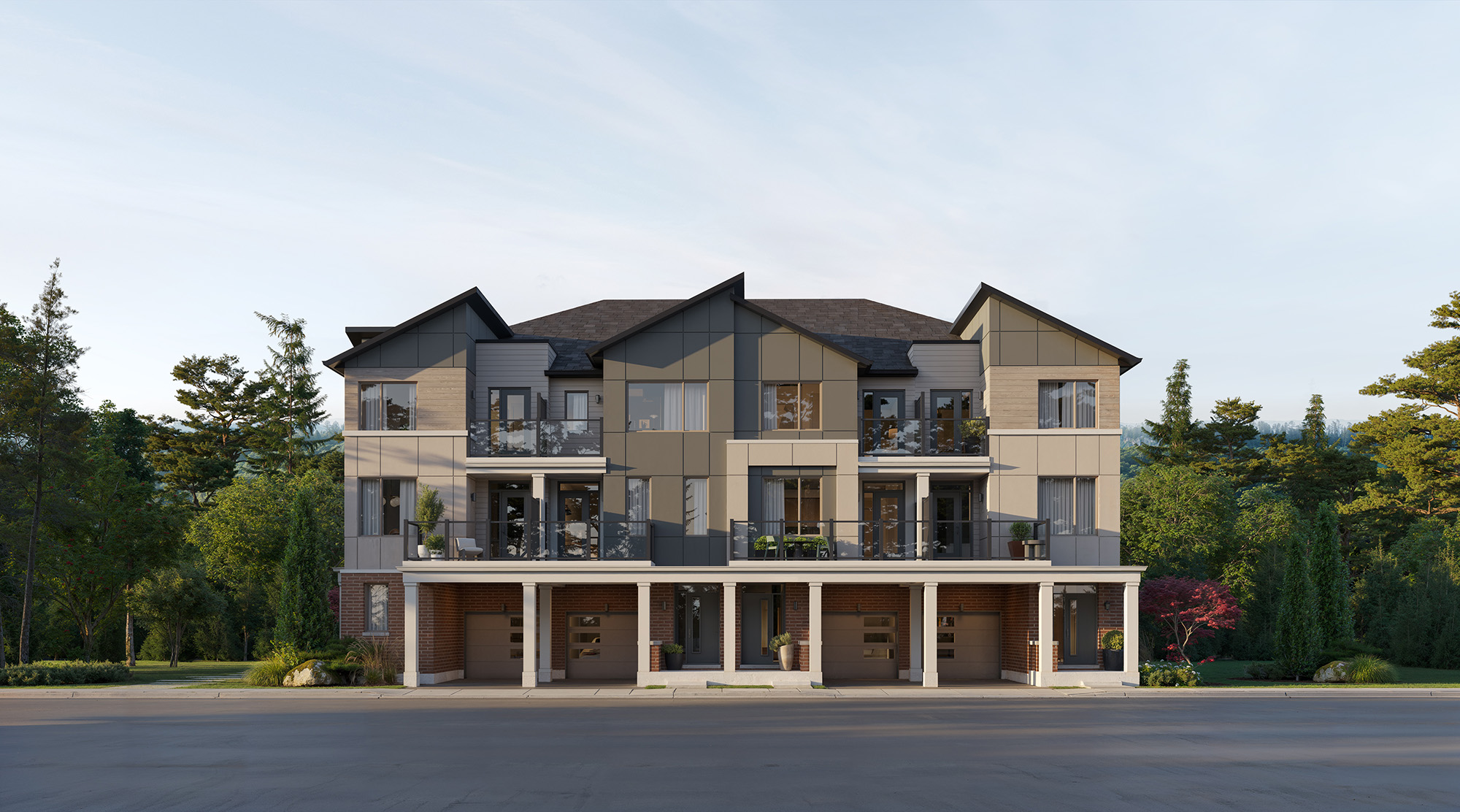Ashford Towns exterior architectural rendering